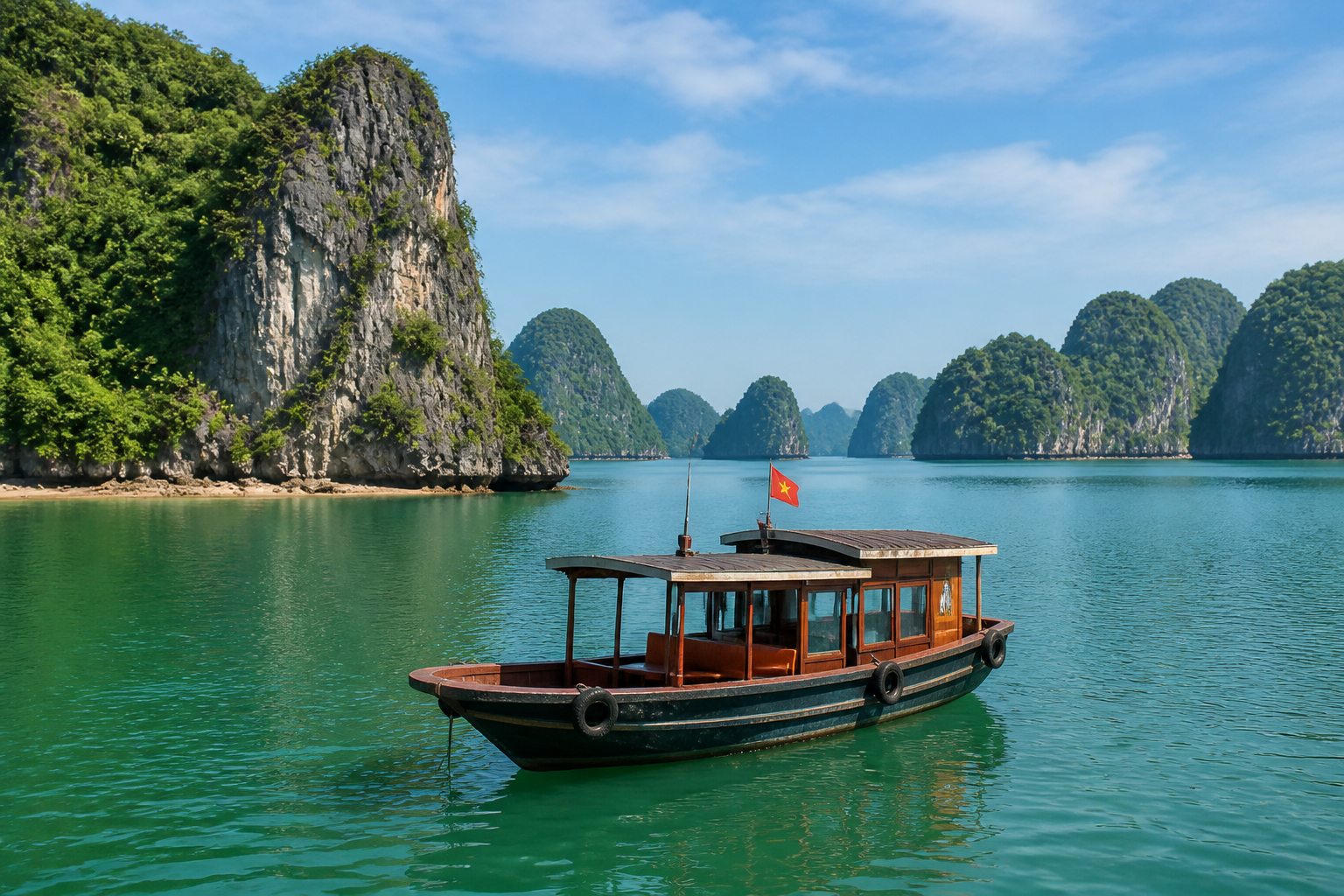 Tours Private wooden boat in Ha Long Bay