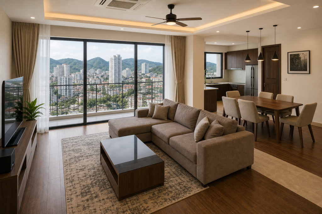 Rent & Stays Spacious living room in a Ha Long apartment