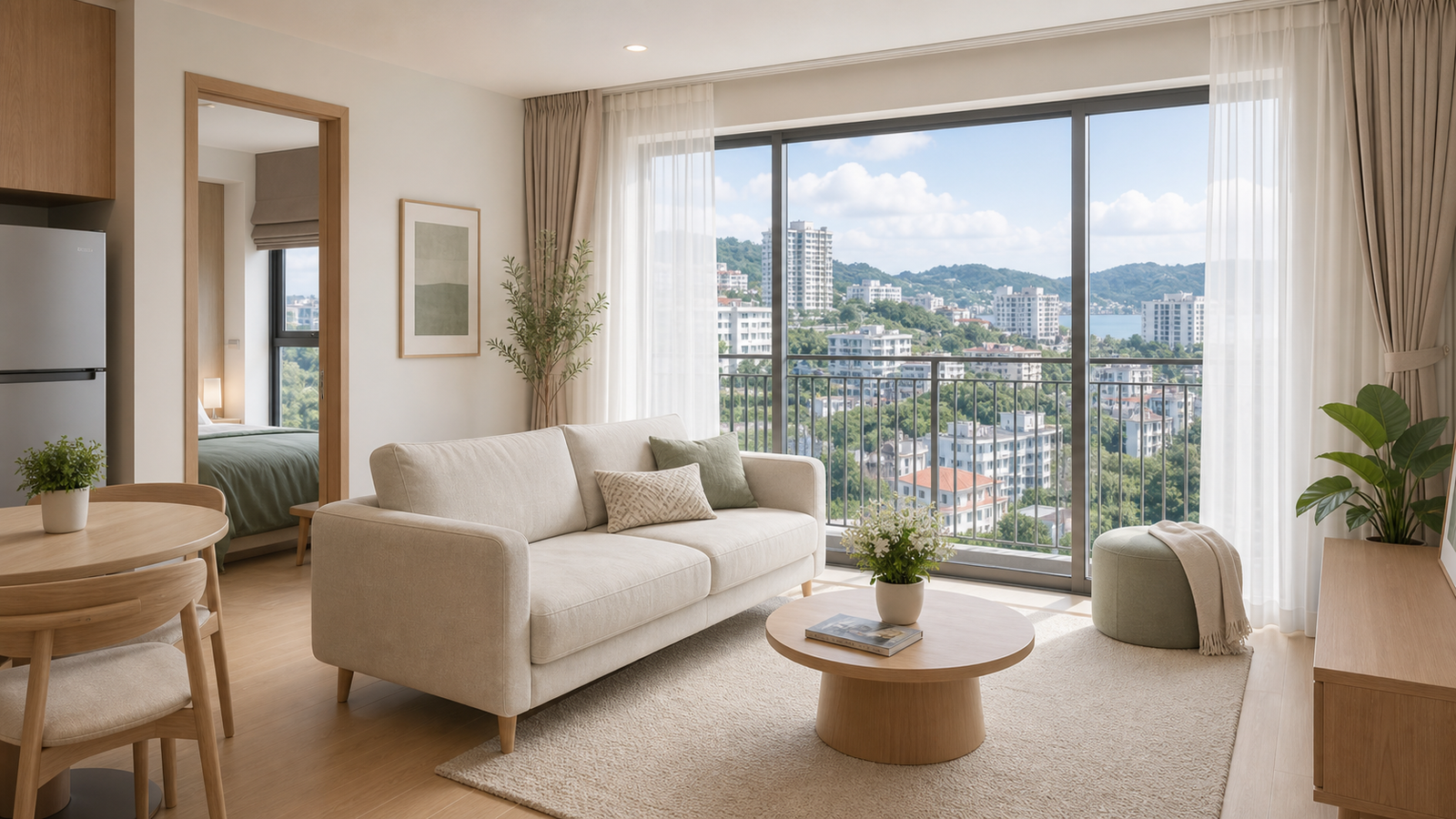 Trang chủ Furnished apartment living room in Ha Long